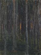 unknow artist skogen skiss Sweden oil painting artist